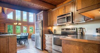 Chalet en bois rond | SPA, Confort & Nature | Animaux de compagnie acceptés!