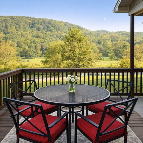 Cozy Cabin w/ Patio, Backyard BBQ, Views, Pets