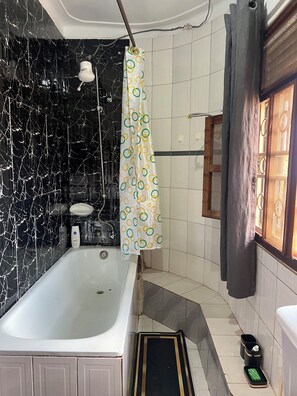 Towels, soap, toilet paper