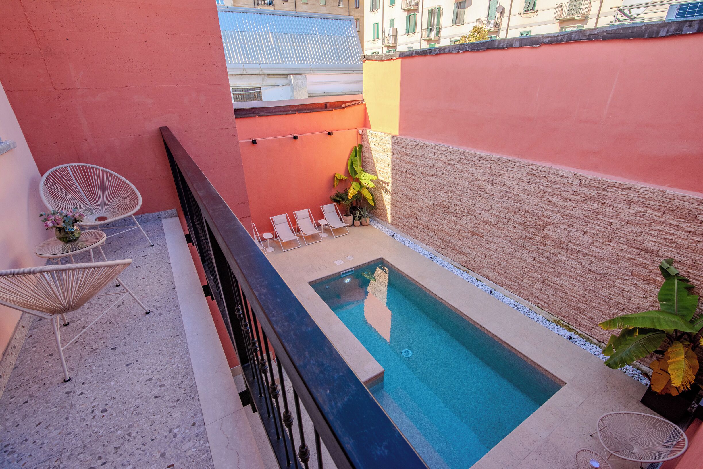 Uitzicht vanaf balkon