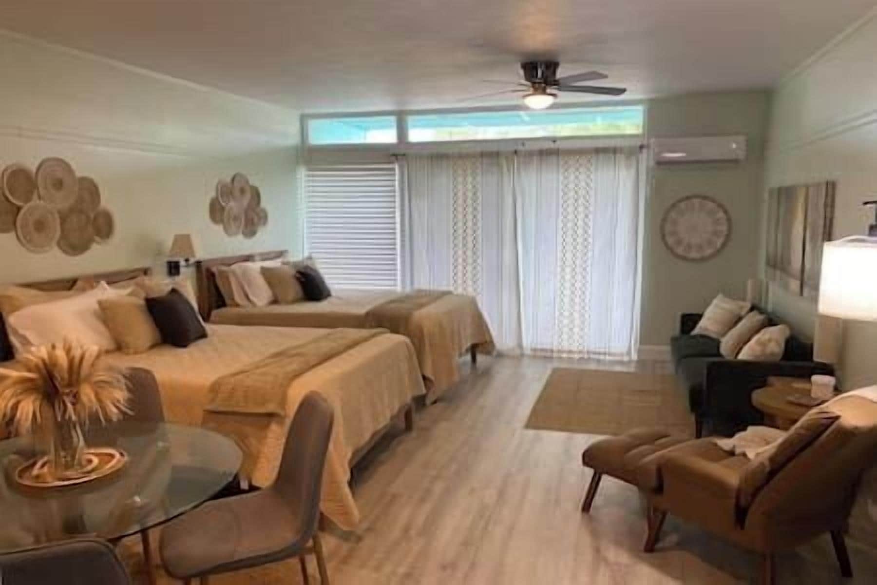 1 bedroom, internet, bed sheets