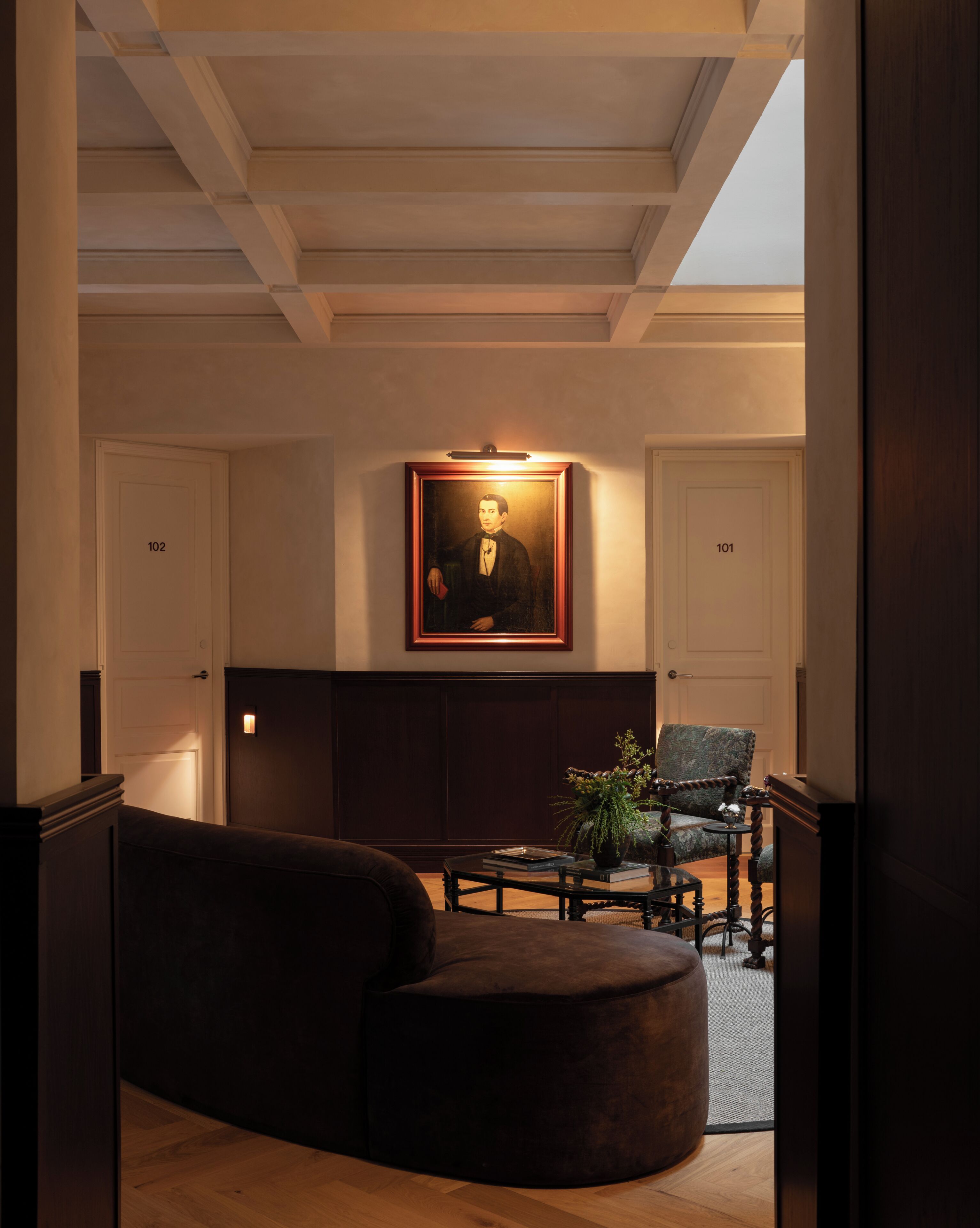 Sala de estar en el lobby