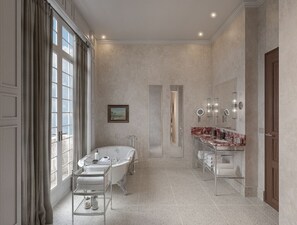 Exclusive Suite, City View | Bathroom | Shower, free toiletries, hair dryer, slippers