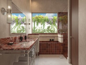 Superior Room, 1 King Bed, Balcony, City View | Bathroom | Shower, free toiletries, hair dryer, slippers