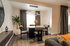 Economy Apartment, Balcony, City View | Living area