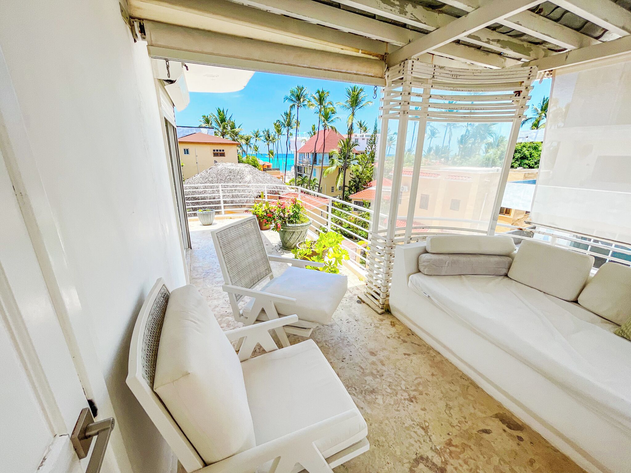 Penthouse, 3 chambres | Terrasse/Patio