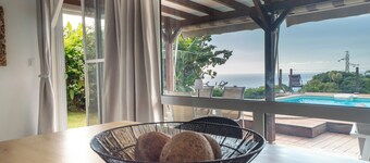 Villa Le Nid des Colibris 4 stars with its 180° sea view over the Caribbean