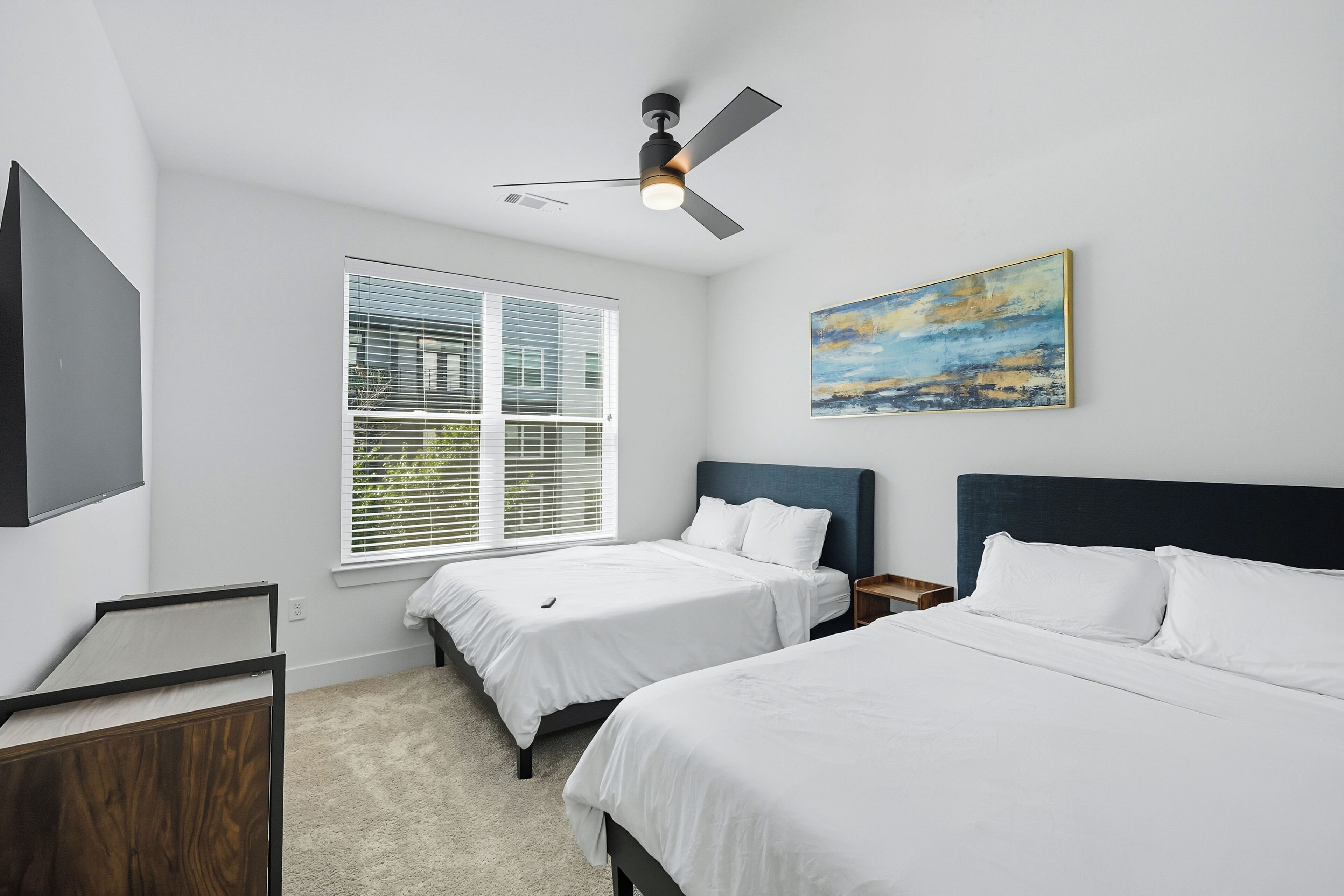 2 bedrooms, desk, iron/ironing board, free WiFi
