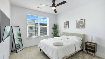 Desk, iron/ironing board, free WiFi, bed sheets