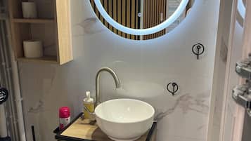 Regadera, amenidades de baño ecológicas, secadora de cabello, toallas