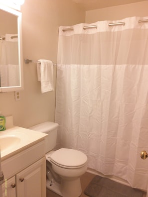 Towels, soap, toilet paper
