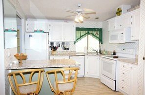 Microwave, oven, stovetop, dishwasher