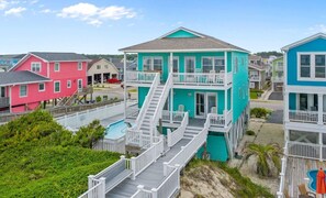 Exterior - The Perfect Oceanfront Vacation w/ Private Pool! (Holden Beach)