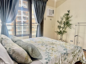 1 habitación y ropa de cama