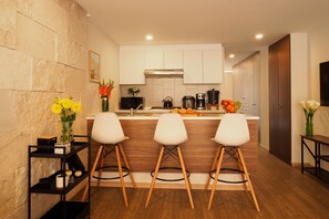 Comfort Apartment, 1 Bedroom, Park View | Private kitchen