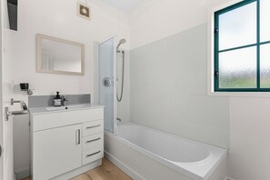 Shower, hair dryer