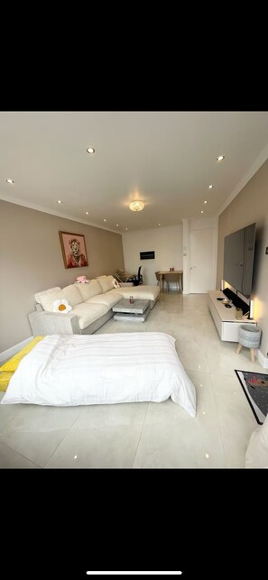 1 bedroom, iron/ironing board, internet, bed sheets - Modern apartment in Dublin City centre (Dublin)