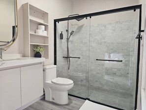 Free toiletries, hair dryer, towels, soap