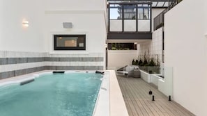 A heated pool
