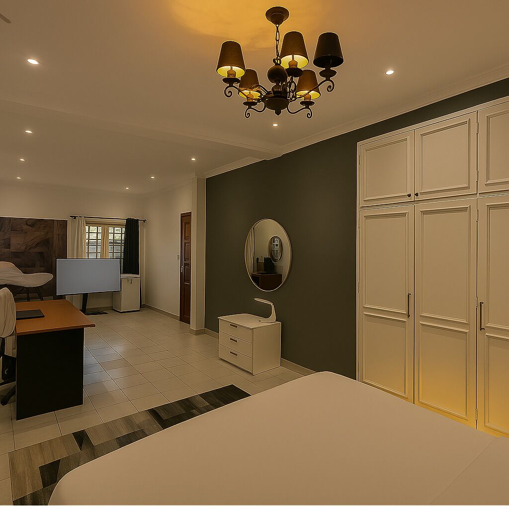 1 chambre, bureau, fer et planche à repasser, Wi-Fi gratuit