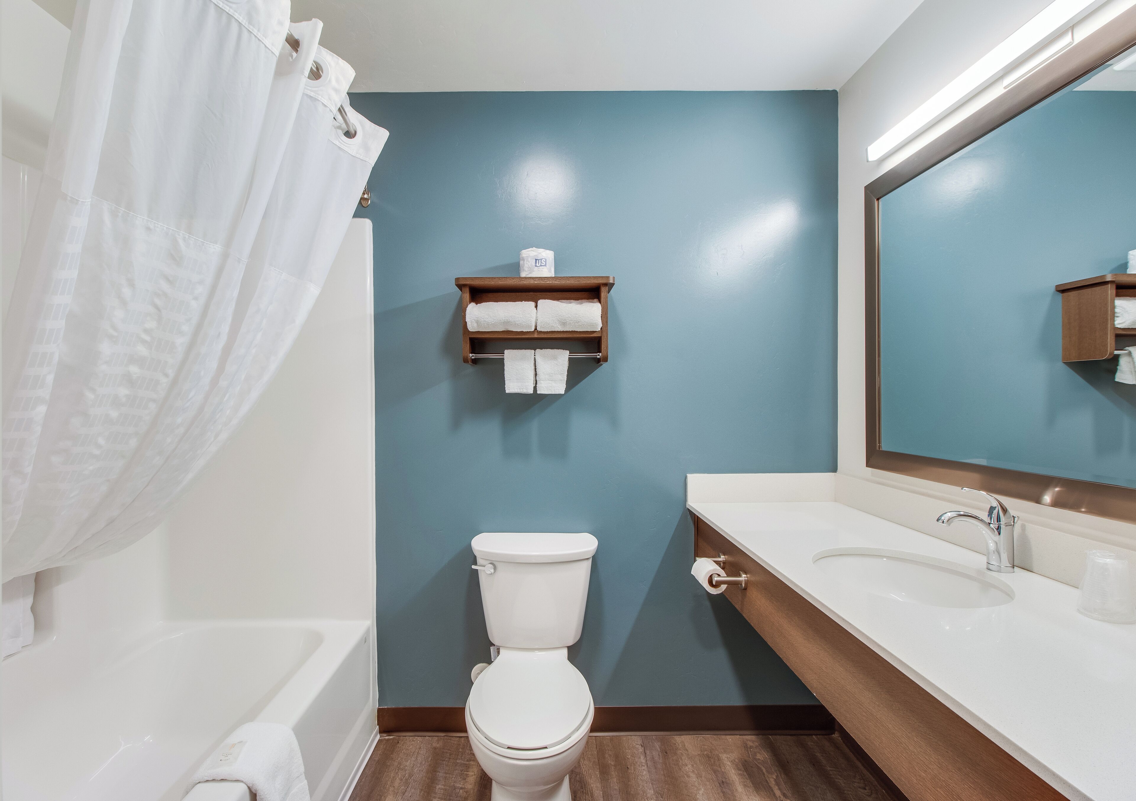 Towels, soap, toilet paper