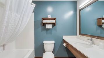 Towels, soap, toilet paper
