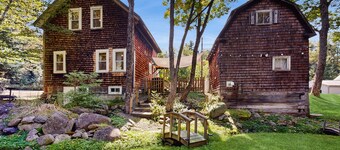 Country home w/ stream, yard, garden, snowmobile access, nr Santa's Village