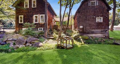 Country home w/ stream, yard, garden, snowmobile access, nr Santa's Village