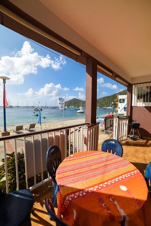 Apartment, Sea View | Terrace/patio - LEZ'ARLET PLAGE  (Les Anses-d'Arlets)