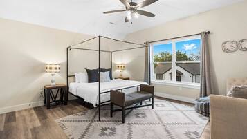 4 bedrooms, individually decorated, individually furnished, bed sheets