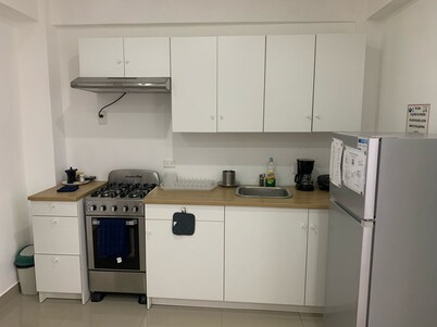 Enjoyable 1-bedroom apartment 4C  con AC and more in Monte Plata