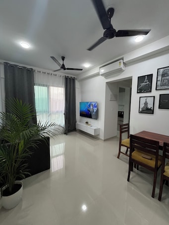 Interior. Charming 1BHK apartment in welcoming Thane with AC