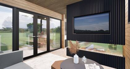 Cherry Blossom with views of Lancashire rolling hills & our golf course