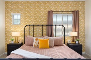 4 bedrooms, iron/ironing board, travel cot, WiFi