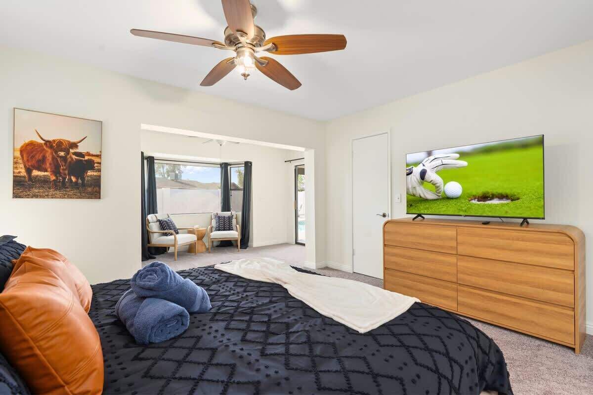 3 habitaciones, tabla de planchar con plancha, cuna de viaje y wifi 