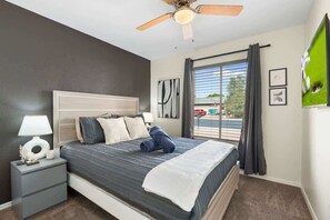 3 bedrooms, iron/ironing board, travel cot, WiFi