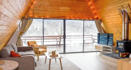Peaceful A-Frame Cabin - Great Views with Hot Tub