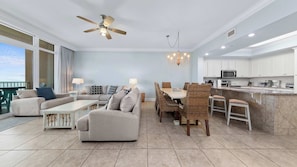 Condo, Multiple Beds, Balcony, Ocean View (Phoenix OB 1505) | Living area | 42-inch flat-screen TV with digital channels