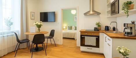 1 間睡房、熨斗/熨衫板、免費 Wi-Fi、床單