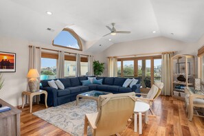 Smart TV, table football - Quackin n' Relaxin: Pet Friendly, Oceanside in Duck, Private Pool and Hot Tub! (Duck)