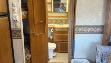 Towels, soap, toilet paper