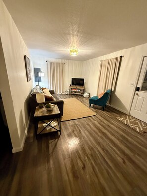 Smart TV, DVD player, books