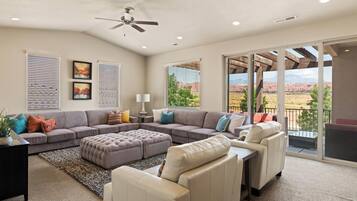 Smart TV, foosball, table tennis