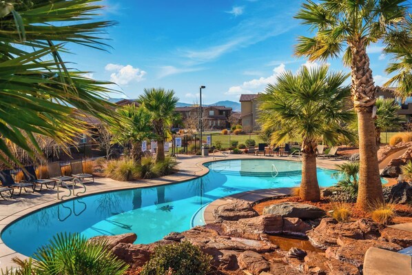 A heated pool
