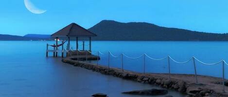 Private beach nearby