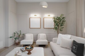 Apartament Deluxe, no fumadors, vistes al canal | Sala d'estar