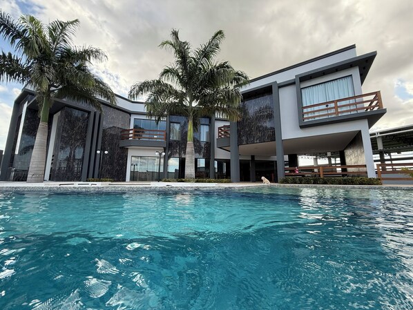 Majoituspaikan julkisivu