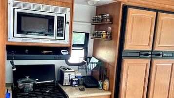 Microwave, oven, stovetop