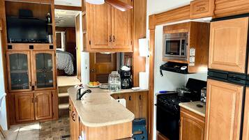 Microwave, oven, stovetop