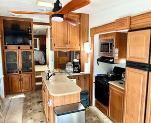 Microwave, oven, stovetop